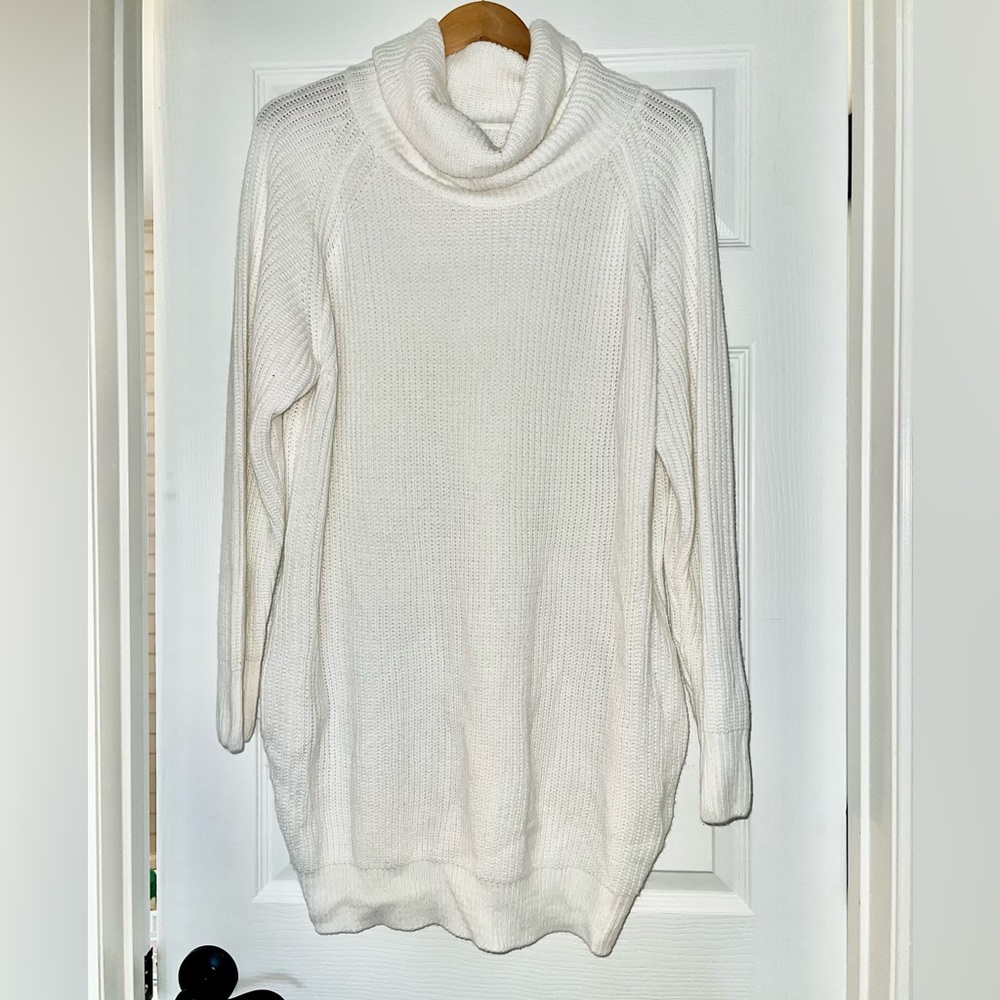 White Knit Sweater Dress